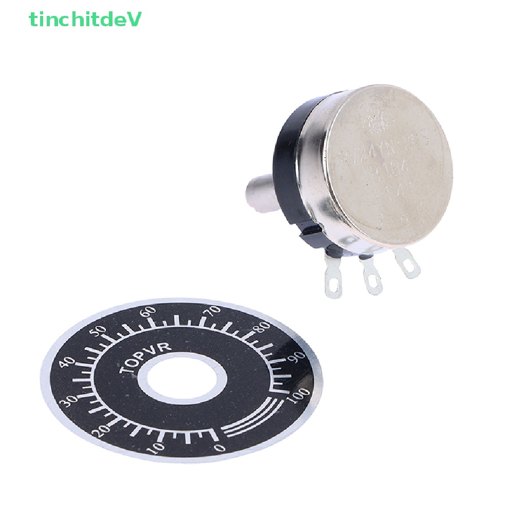 1 Bộ Chiết Áp Xoay Phim Carbon RV24YN20S Có Núm Vặn