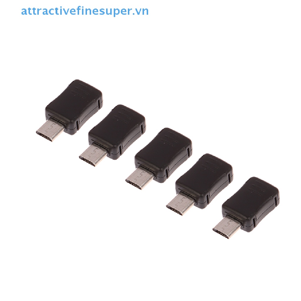 Set 5 Giắc Cắm AFS Mini Usb Micro Usb Type C Male Với Vỏ Nhựa