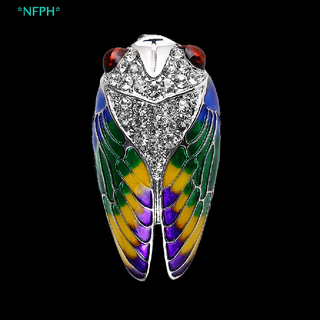 Ghim Cài Áo Hình Chú Ong Tráng Men Đính Đá Pha Lê Mới