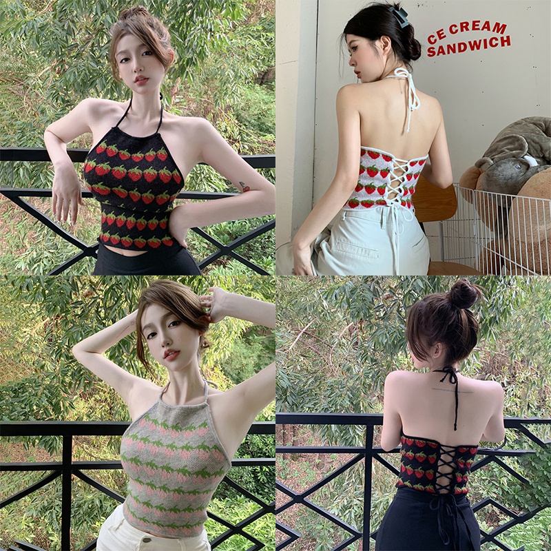Áo Tank Top Sát Nách Dáng Ôm Thiết Kế Đục Lỗ Thời Trang Cá Tính Cho Nữ