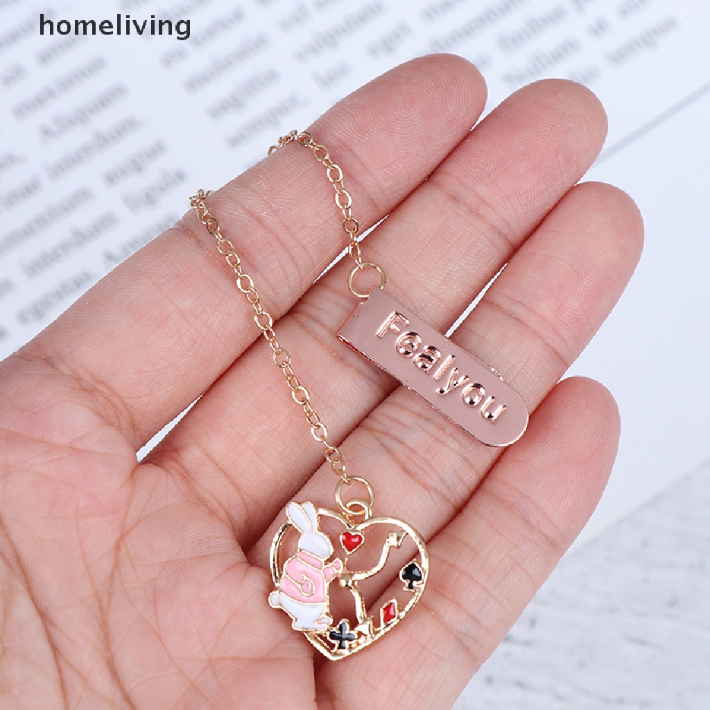 1 Thẻ Đánh Dấu Trang Sách Hình Thỏ Bằng Kim Loại