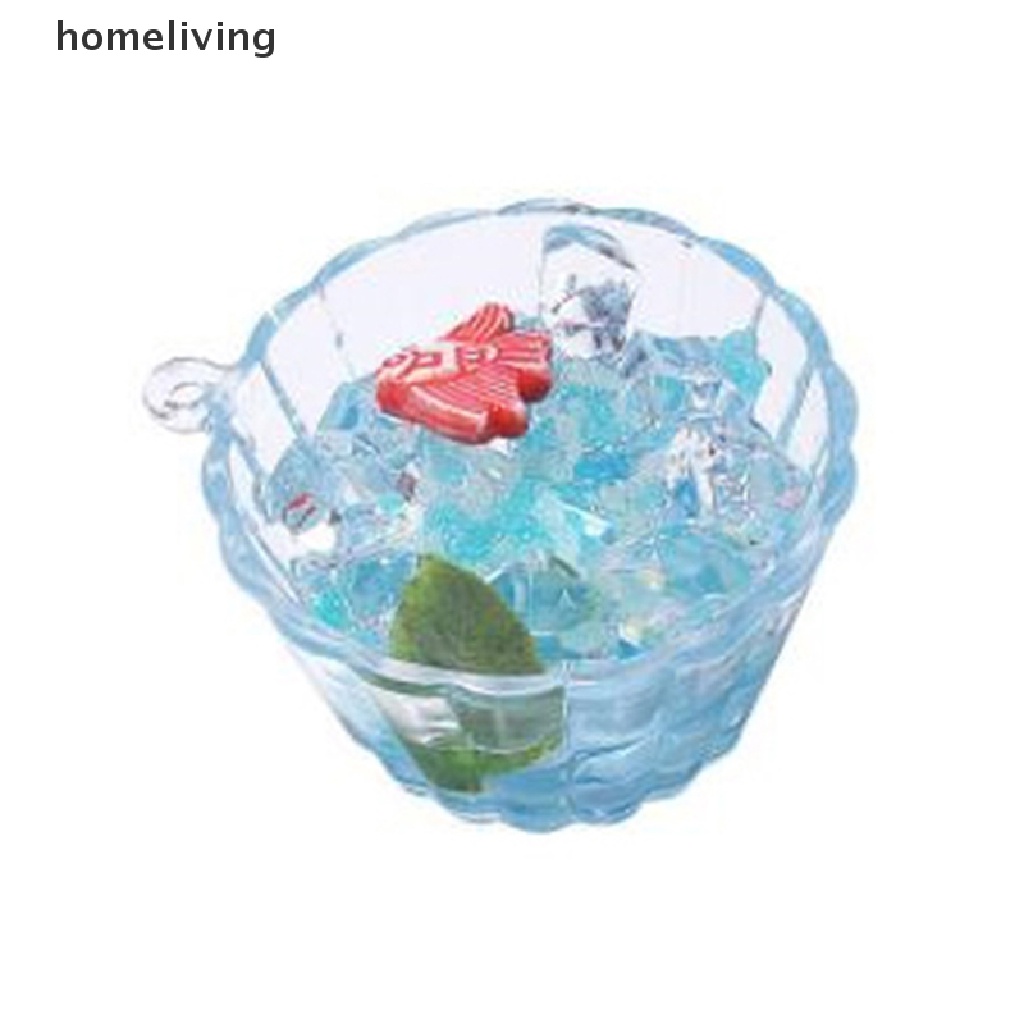 1 Móc Khóa Hình Cốc Trứng Mini Bằng Resin Phát Sáng Dễ Thương Trang Trí Nhà Cửa / Sân Vườn