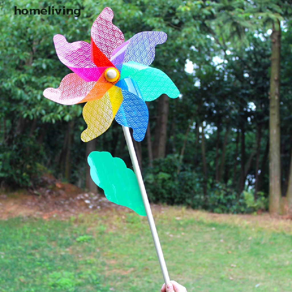 Chong Chóng Gió Bằng Gỗ 32cm Trang Trí Sân Vườn