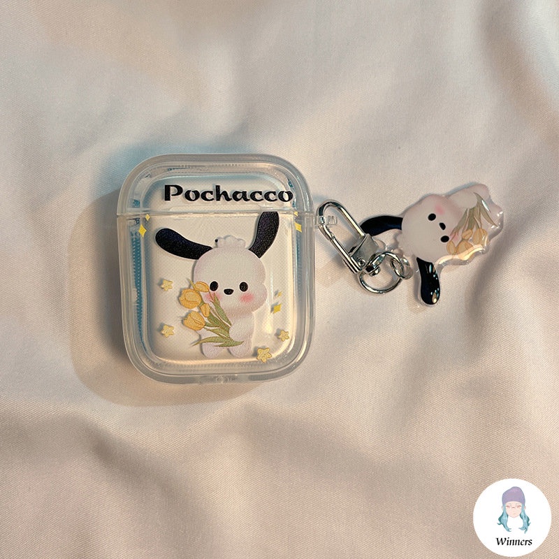 Vỏ Bảo Vệ Hộp Sạc Tai nghe không dây Airpods 1 / 2 / 3pro Hình Chú Chó Pochacco Dễ Thương