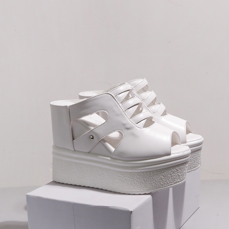 Sandal Đế Xuồng 12cm Hở Ngón Thiết Kế Mới Thời Trang Mùa Hè Dành Cho Nữ