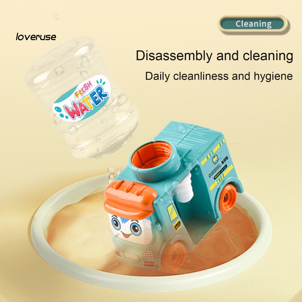 / Lo / LO / Xe Buýt Đồ Chơi Bơm Nước Dạng Nhấn Nhỏ Quà Tặng Cho Trẻ Em
