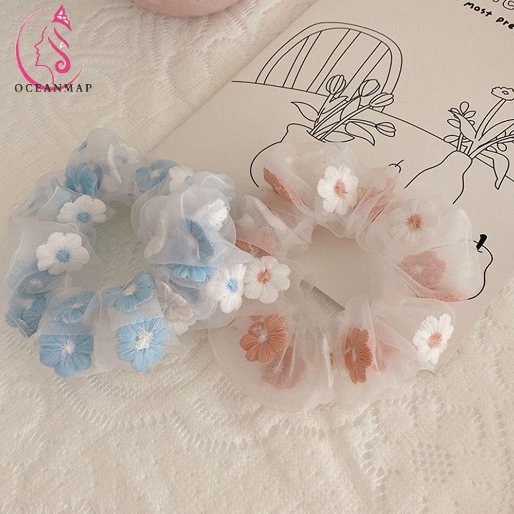 Dây Buộc Tóc Vải Hoa Xinh Xắn Dành Cho Nữ