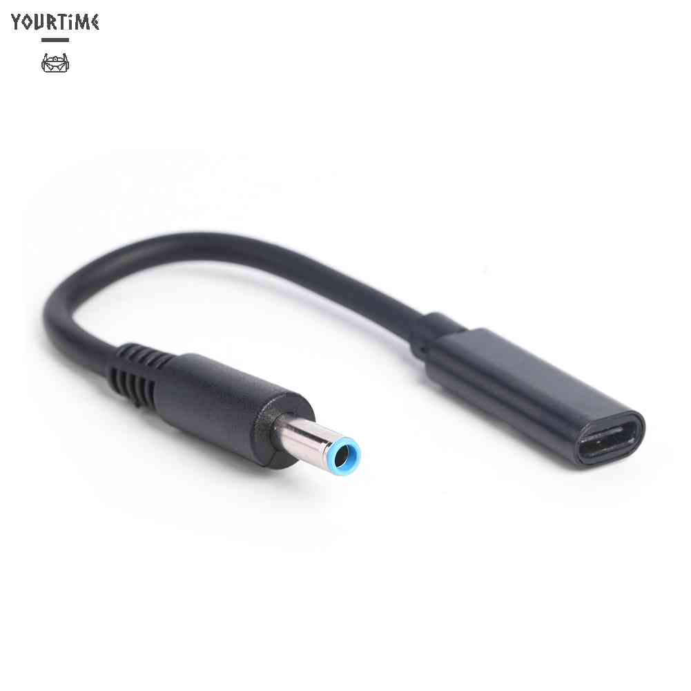 Đầu Nối Chuyển Đổi USB Type C Sang 4.5x3.0mm DC Cho Laptop HP