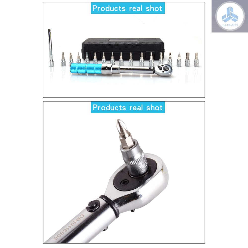 Quick-release Torque Wrench High Precise Torque Preset Wrenches 1/4inch Ratchet Head Torque Adjustable Bike Car Bicycle Repairing Tool