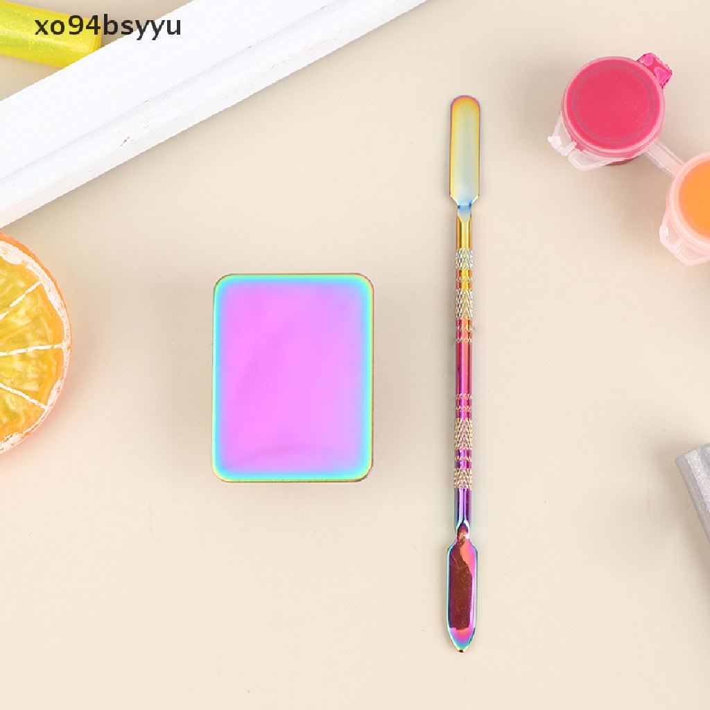 Bảng Màu Trang Trí Móng Tay Nghệ Thuật Bằng Thép Không Gỉ Xo94Bsyu Dành Cho Nữ