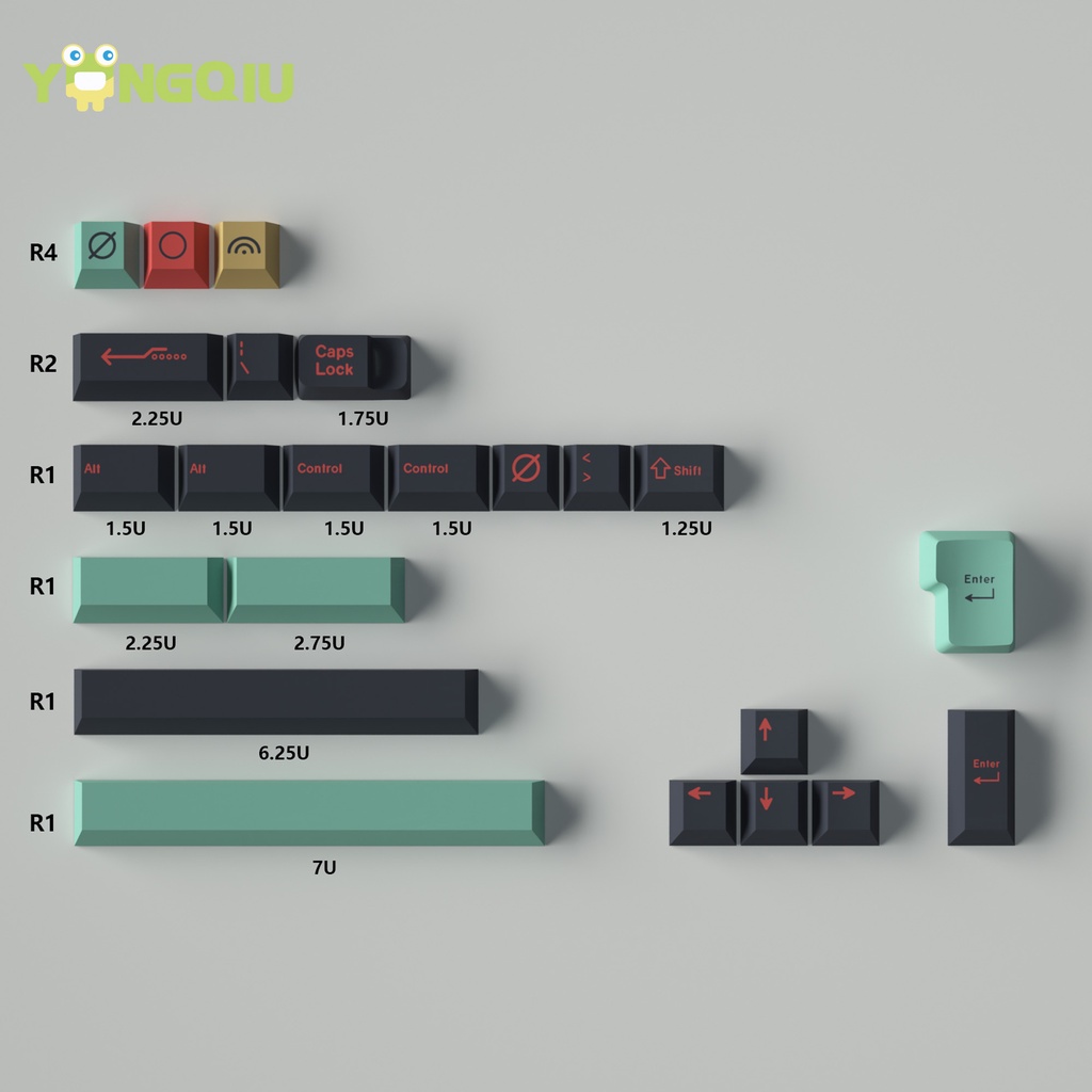 Set 23 Nút Bàn Phím Cơ PBT Màu Cherry Xinh Xắn