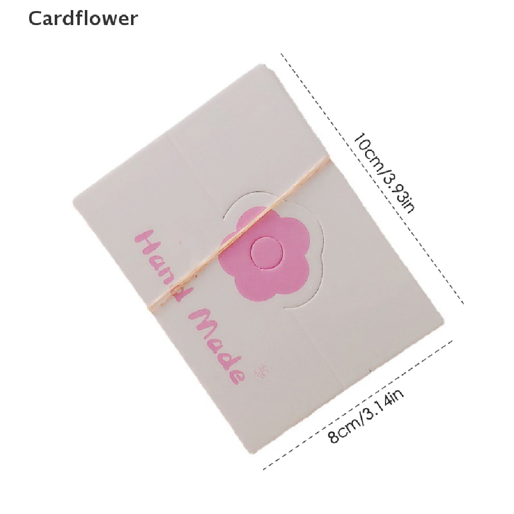 < Cardflower > 50 Thẻ Giấy Hình Hoa Nhiều Màu Trưng Bày Kẹp Tóc Vòng Tay Dây Chuyền Trang Sức
