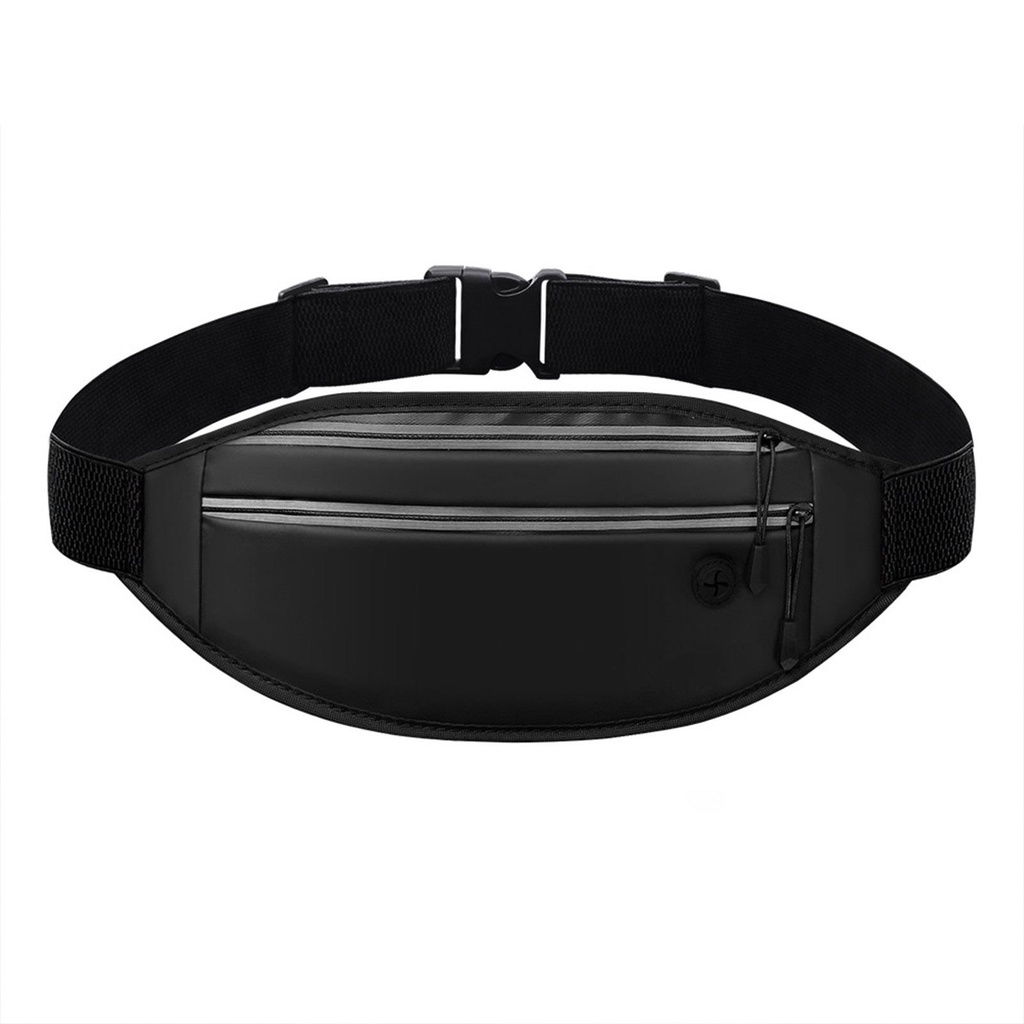 Túi Đeo Hông Bằng Da PU Kèm Dây Phản Quang Tiện Dụng Cho Hoạt Động Ngoài Trời