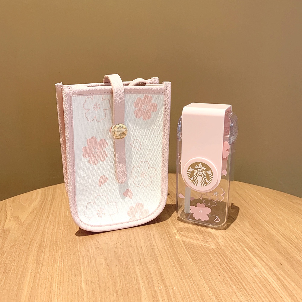 Cốc Uống Nước Starbucks 290ml Có Thể Tái Sử Dụng Kèm Ống Hút Và Nắp Đậy