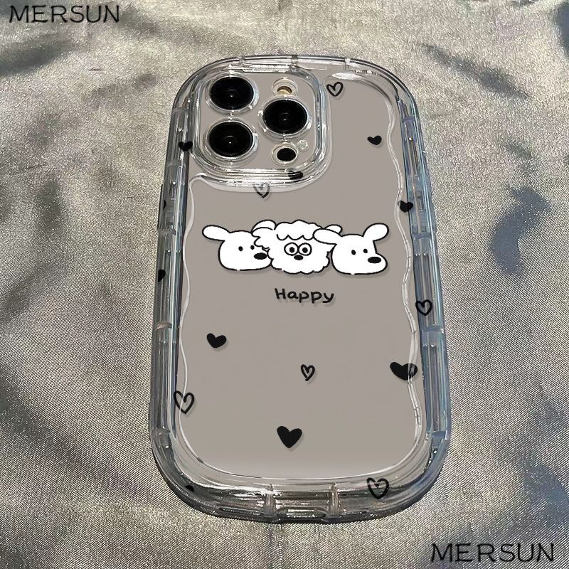 ✅Ốp Điện Thoại Mềm Trong Suốt Chống Sốc Hình Ba Chú Cún Cho Iphone xr xs promax 8p11 14 137 12