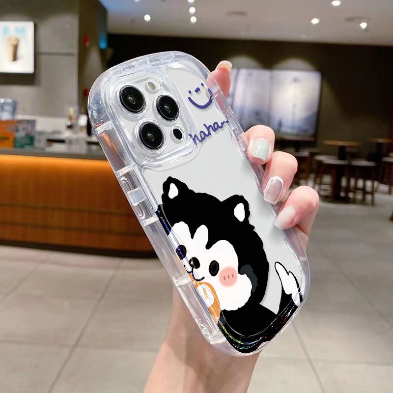 ✅Ốp Điện Thoại Mềm Trong Suốt Chống Sốc In Hình Mèo Đen Cho Iphone 12118p / xsxrpromax / 7 13 14