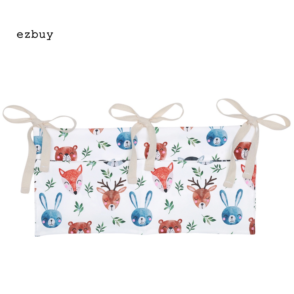 Túi Đựng Đồ Treo Giường Em Bé Bằng Polyester Chống Mòn In Hoạt Hình Dễ Tháo Rời