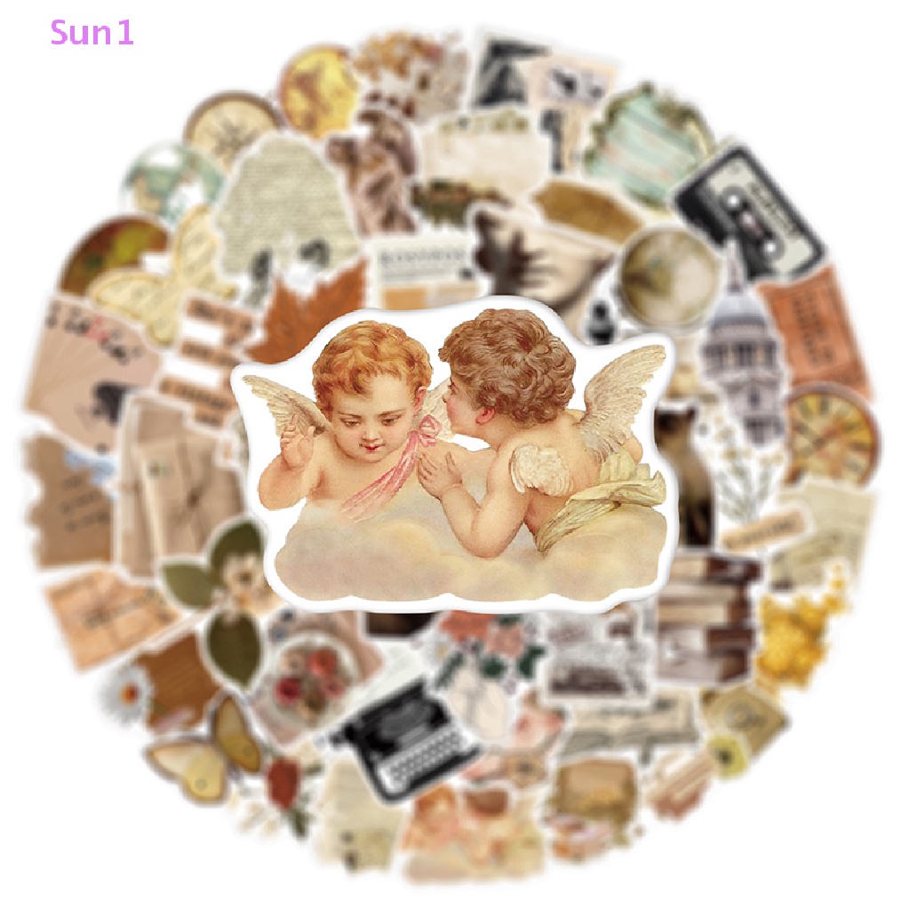 Set 50 Hình Dán Graffiti Nghệ Thuật Dùng Để Trang Trí Điện Thoại / Ván Trượt / Laptop / Xe Hơi