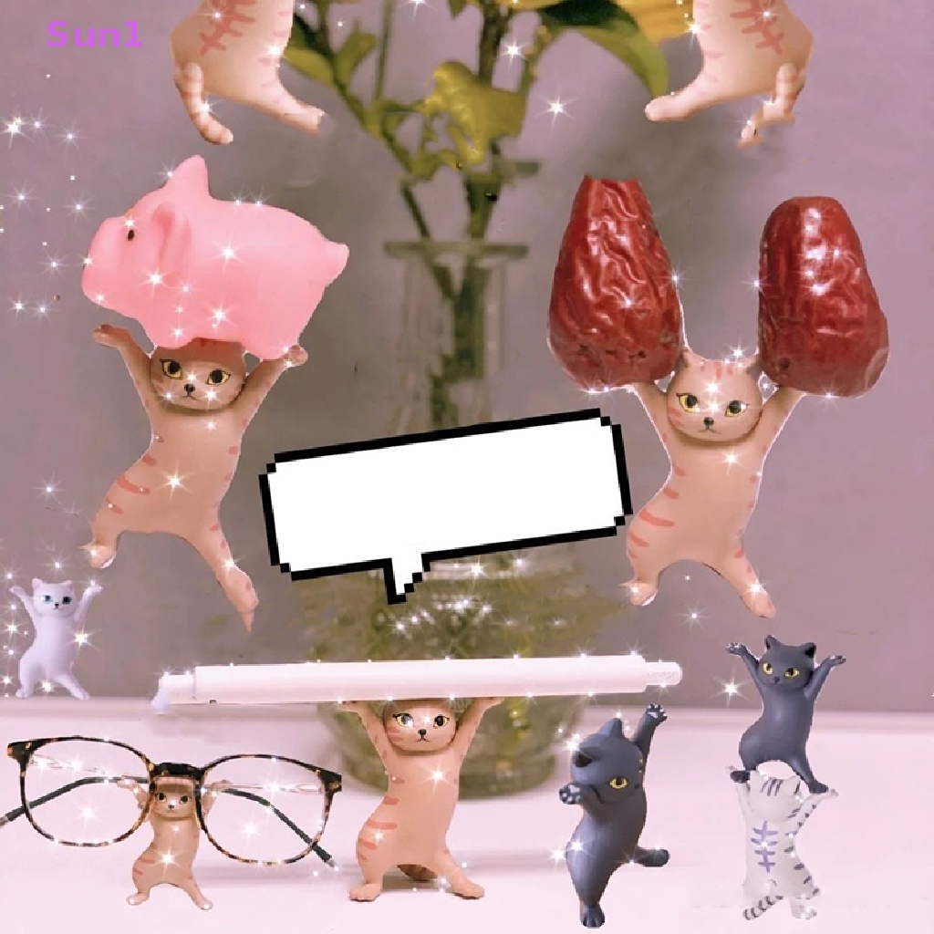 Hộp Đựng Bút Hình Mèo Dễ Thương Để Bàn Tiện Dụng Sun1 &gt;
