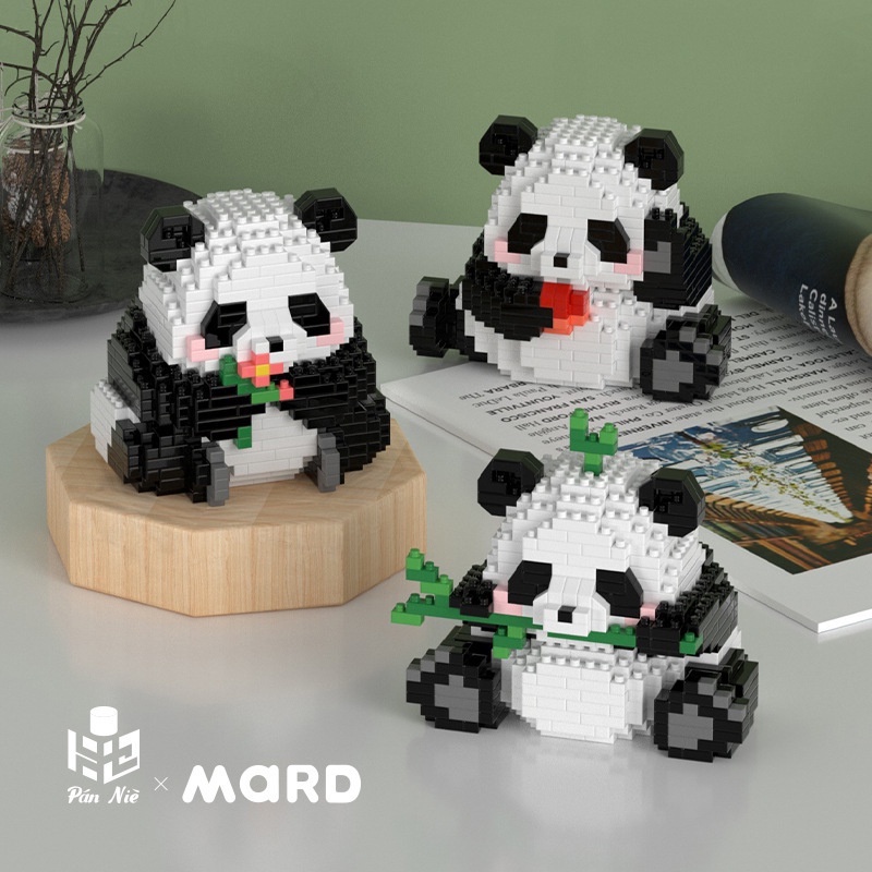 Bộ Đồ Chơi Lắp Ráp Mô Hình Gấu Trúc Cho Bé