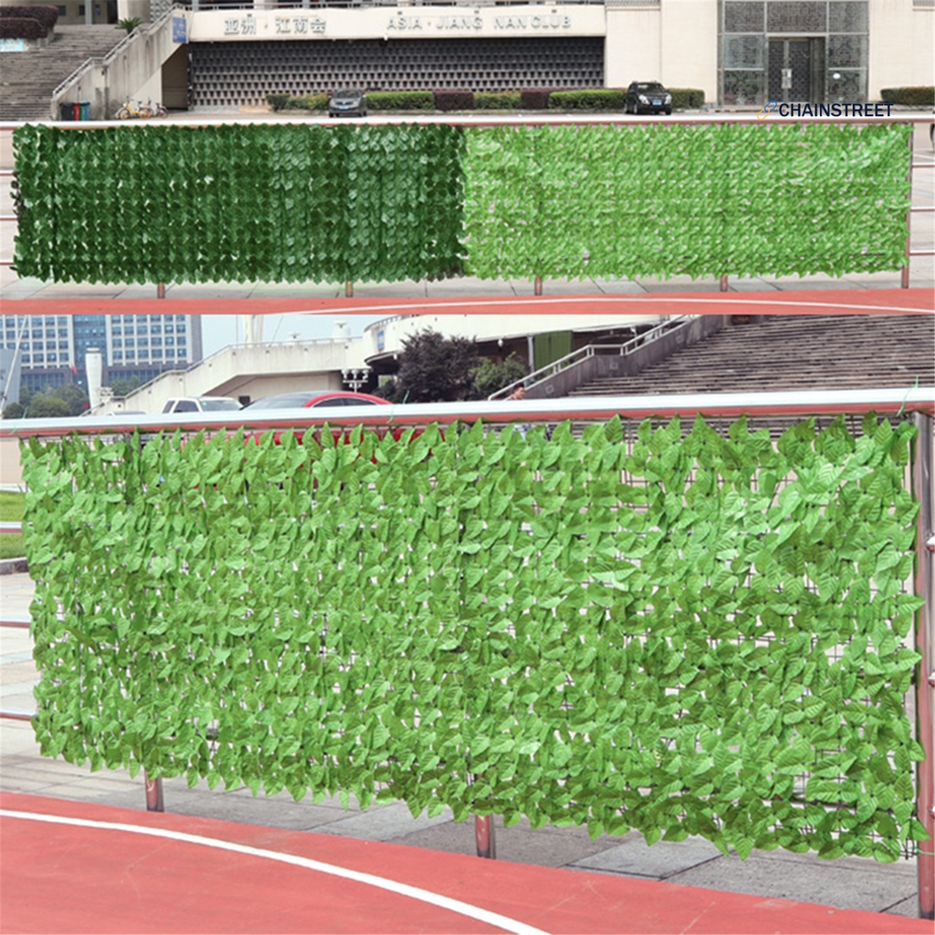 Hàng Rào Lá Nhân Tạo 50x100cm Trang Trí Ban Công / Sân Vườn