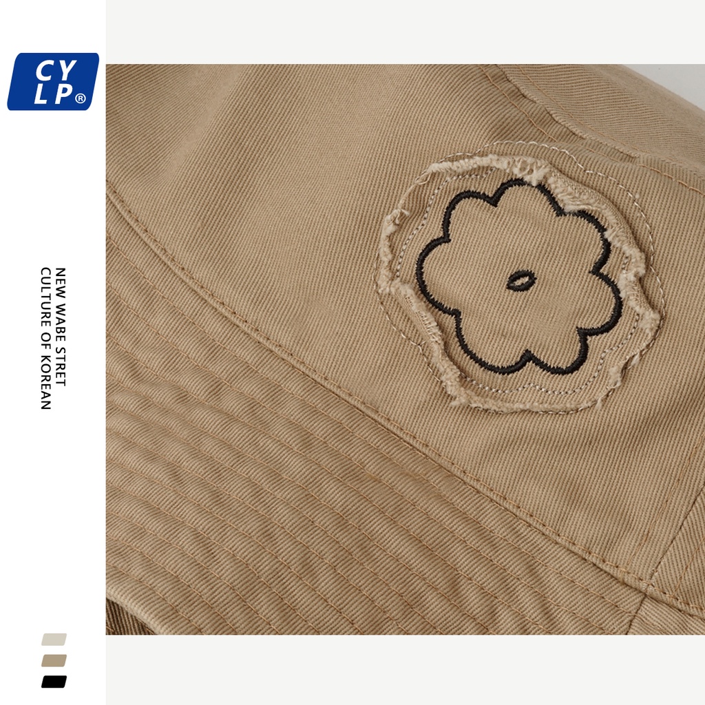 Nón Tai Bèo Họa Tiết Hoa Thêu Phong Cách Hàn Quốc Thời Trang Mùa Hè Cho Nam Và Nữ