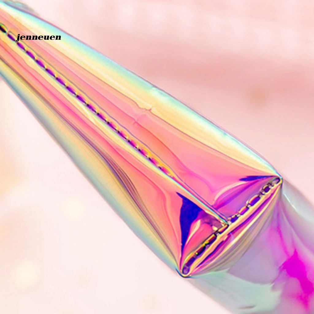 Túi Đựng Mỹ Phẩm / Tiền Xu / Trang Sức Cỡ Nhỏ Bề Mặt Mịn Có Khóa Kéo Thay Đổi Màu Sắc Chống Thấm Nước