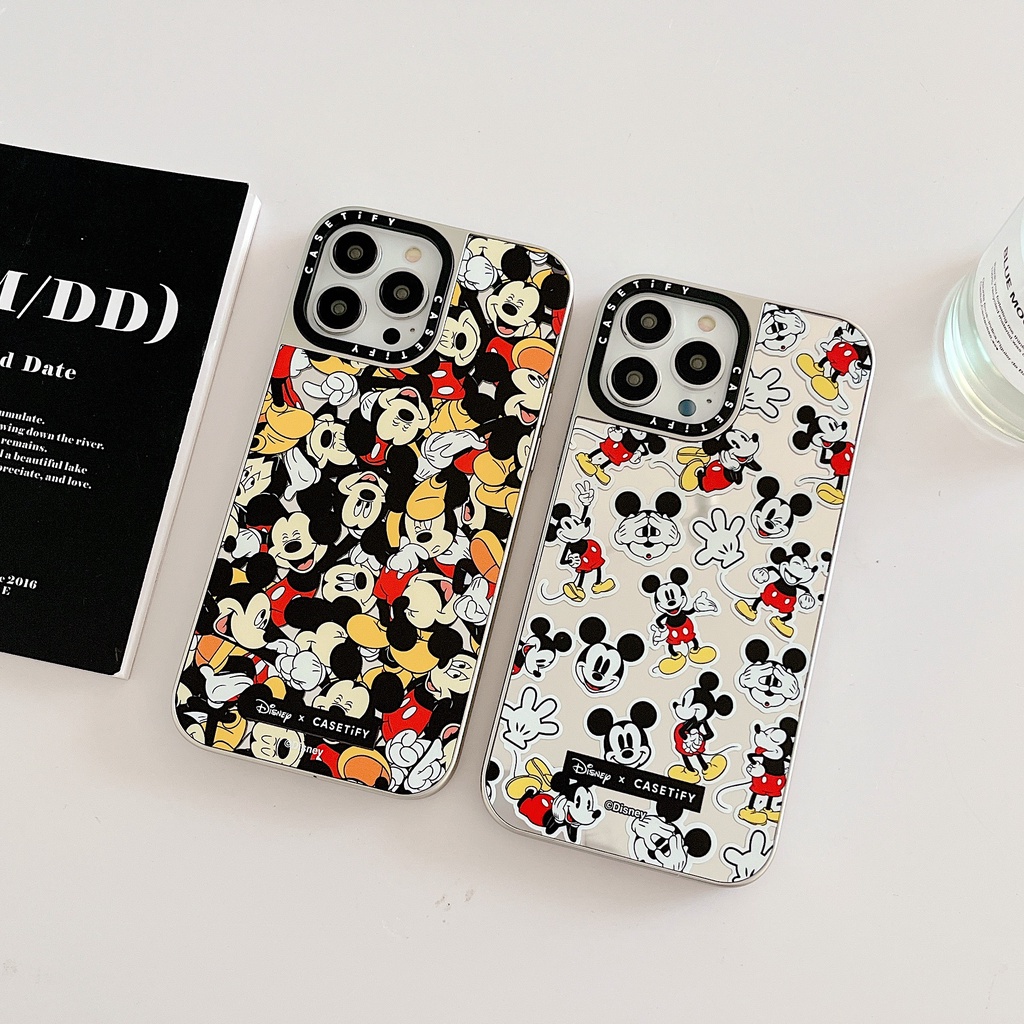 Ốp Điện Thoại Họa Tiết Chuột Mickey Có Giá Đỡ Cho iphone 14 13 12 11 pro max