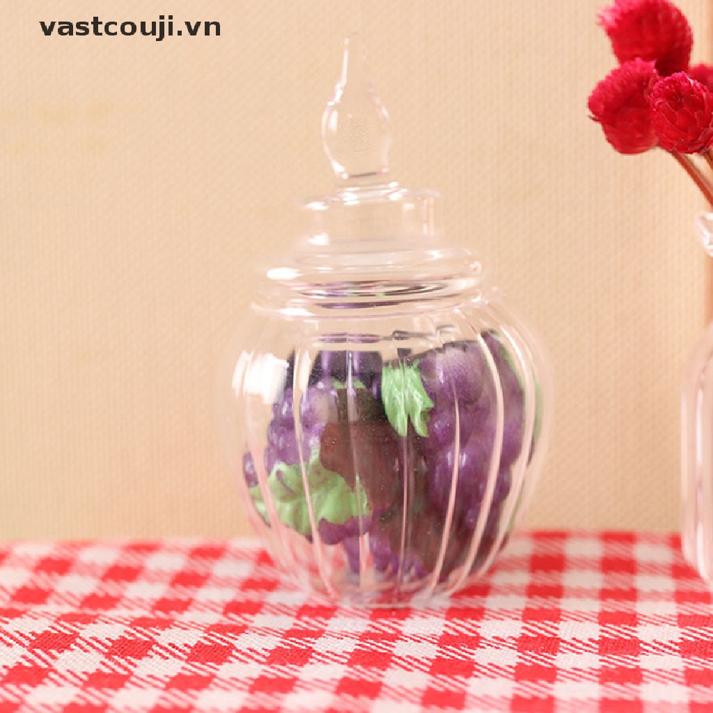 1 Hũ Thủy Tinh Mini Đựng Kẹo / Món Tráng Miệng 1 / 12 Trang Trí Nhà Búp Bê