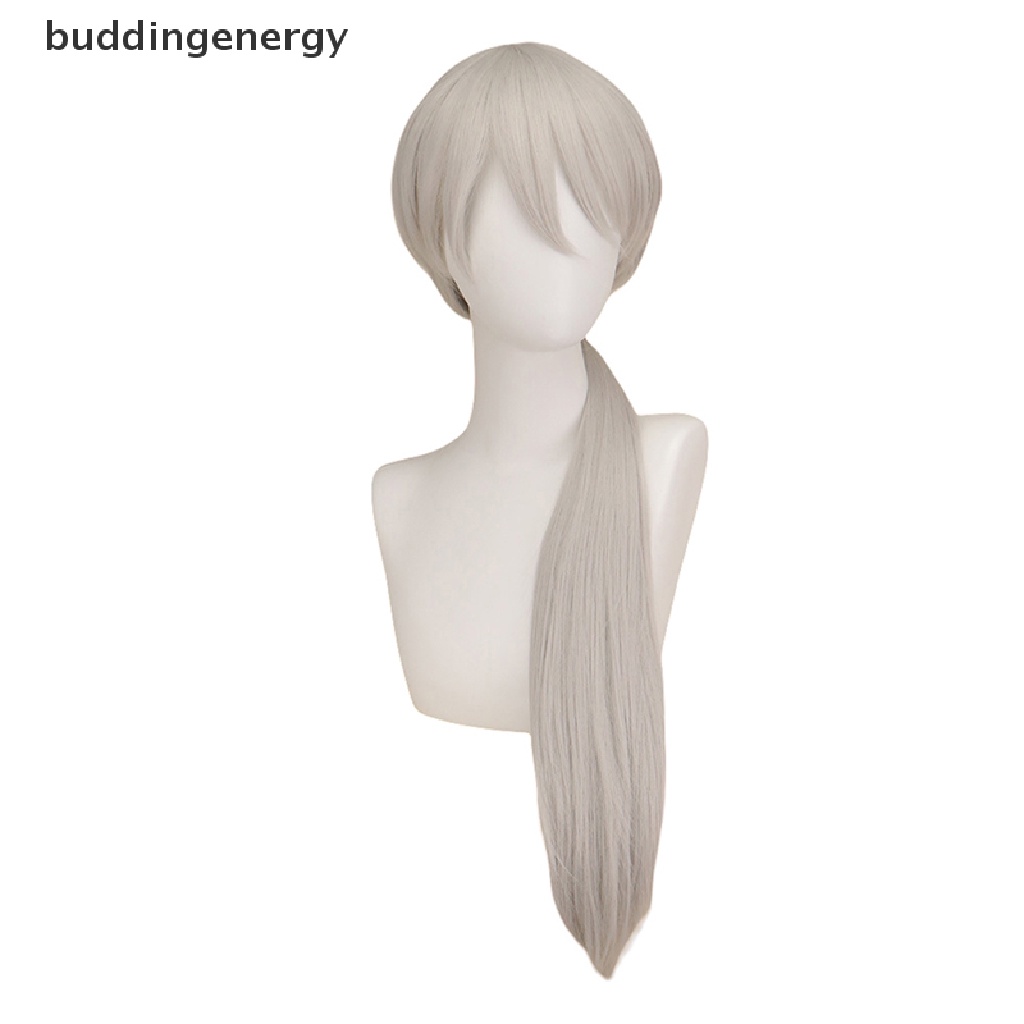 {BUDDI} Tóc Giả Xích Dài Màu Bạc Hóa Trang Quanxi Chịu Nhiệt {BUDDI}