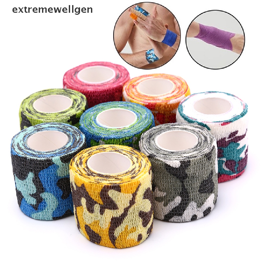 [Cực Tốt] Băng Quấn Co Giãn Tự Dính Họa Tiết Rằn Ri Bảo Vệ Khi Tập Thể Thao Phụ Kiện Chuyên Dụng Dành Cho Llff