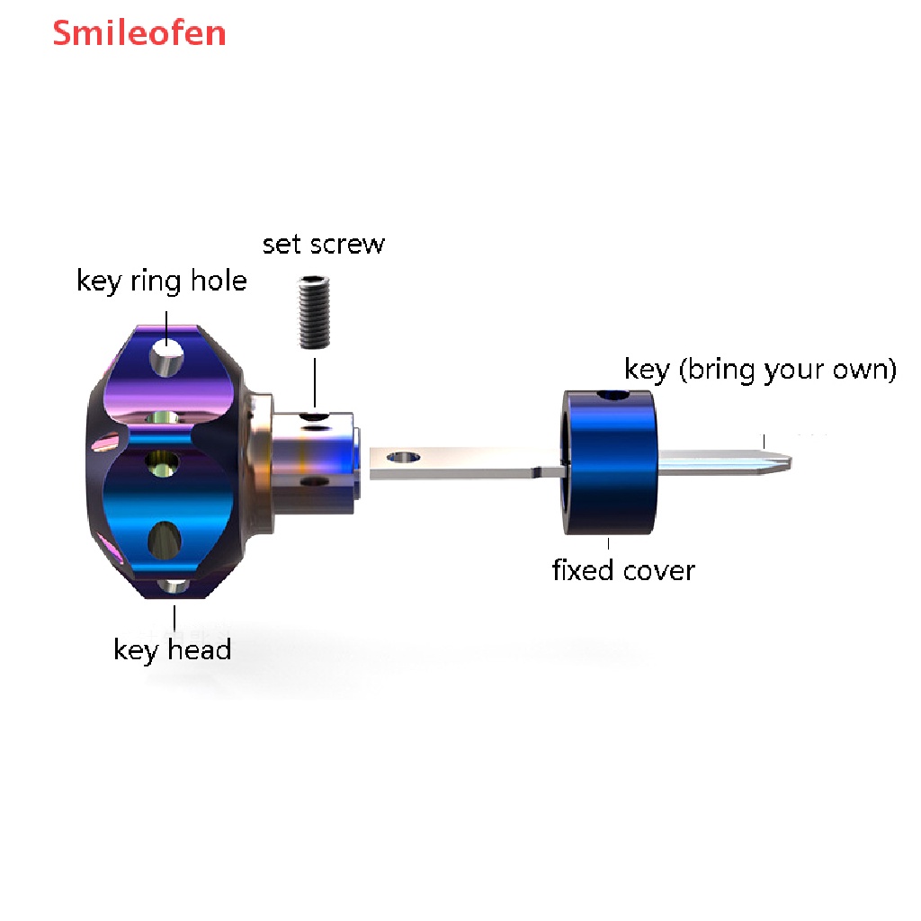 [Smileofen] Móc Chìa Khóa CNC Đầu Lục Giác Bằng Titan Thông Dụng Cho Xe Máy Mới