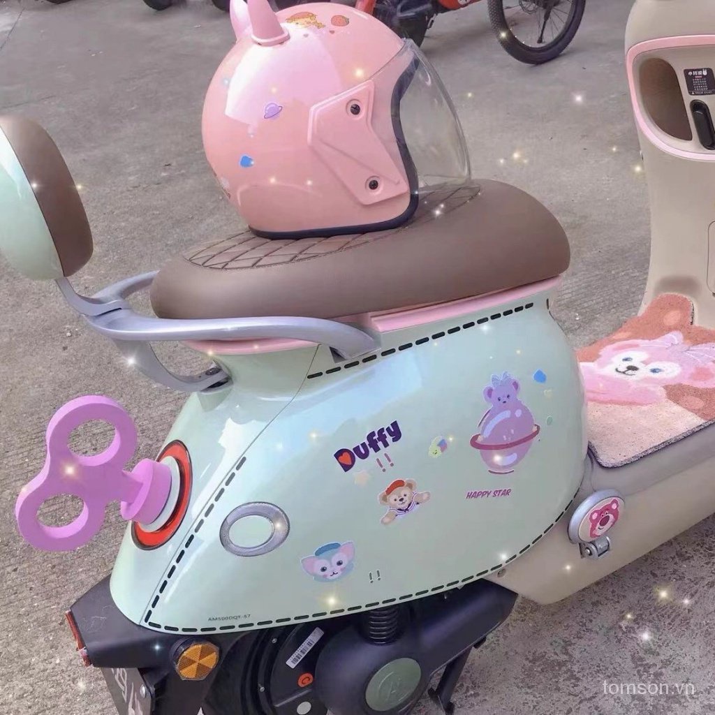 Sticker Dán Trang Trí Xe Hơi Chạy Pin Nhiều Màu Sắc Phong Cách Mới