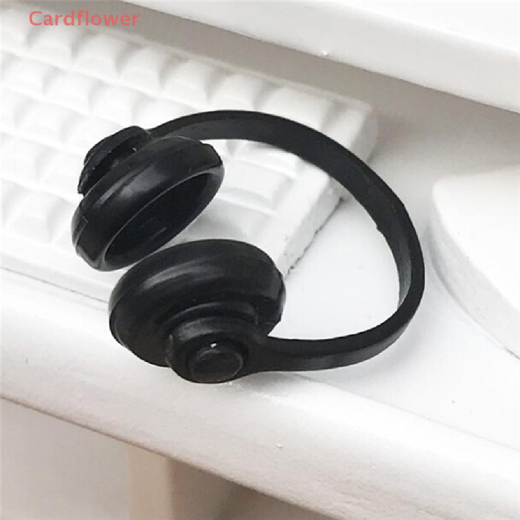 Tai Nghe Màu Đen Phụ Kiện Nhà Búp Bê 1 / 12 Mới