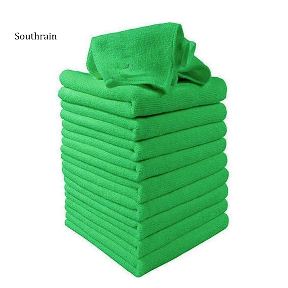 Bộ 10 Khăn Lau Xe Hơi Mềm Mại Kích Thước 25x25cm