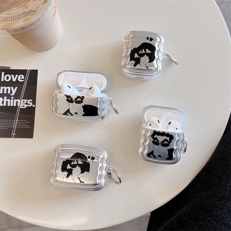 Vỏ Bảo Vệ Hộp Sạc Tai Nghe Bluetooth Airpod Pro 2 1 2 3 Pro 2 Hình Cậu Bé Bút Chì Shin-chan Hoạt Hình Dễ Thương