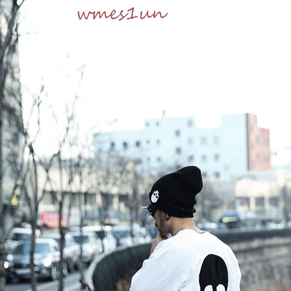 Mũ Quả Dưa Dệt Kim Không Vành WMES15H Phong Cách Hip Hop Đường Phố Cho Nữ