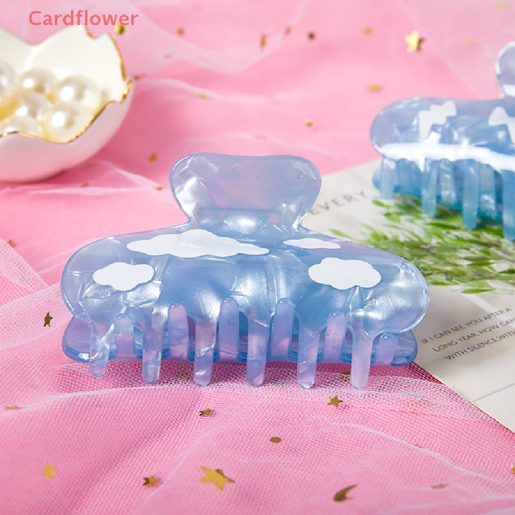 Kẹp Tóc 8.5cm Hình Bầu Trời / Đám Mây / Cá Mập Phong Cách INS Mới Cho Nữ