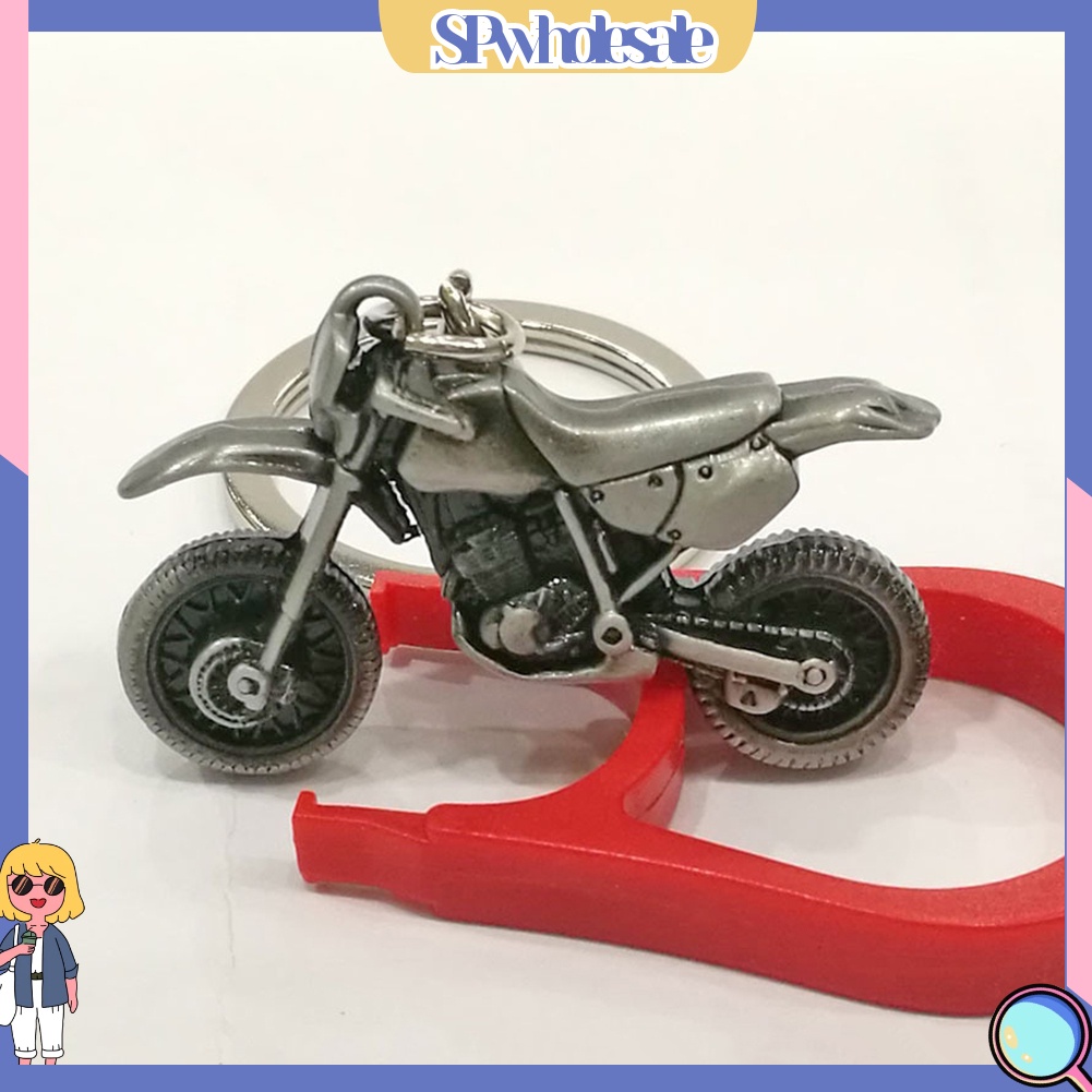 <SPwholesale> Bộ 2 Móc Khóa Hợp Kim Hình Xe Mô Tô