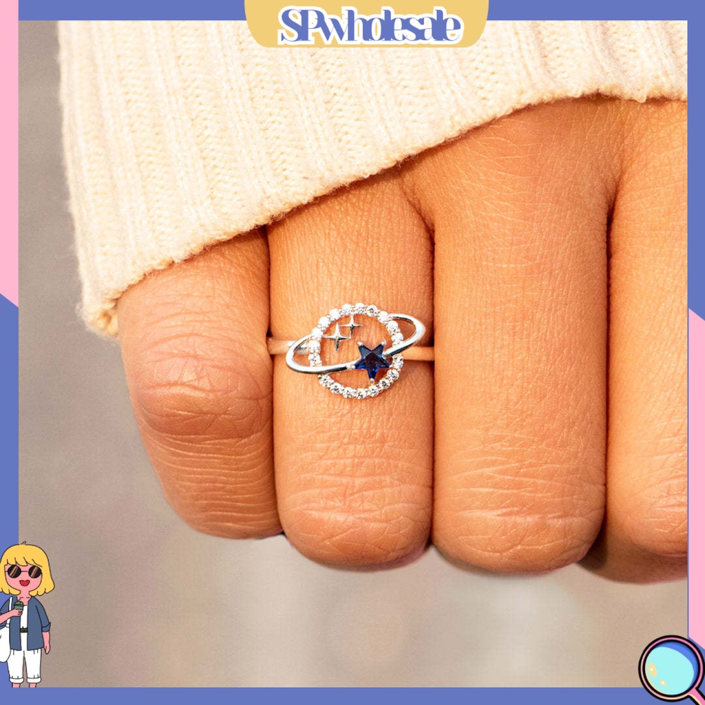 <SPwholesale> Nhẫn Cưới Mạ Điện Hình Hành Tinh Ngôi Sao Thời Trang Cho Nữ