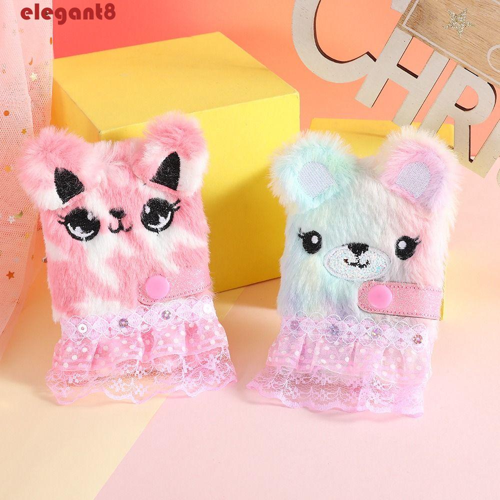 Sổ Tay Ghi Chú / Nhật Ký Có Móc Khóa Họa Tiết Hoạt Hình Dễ Thương