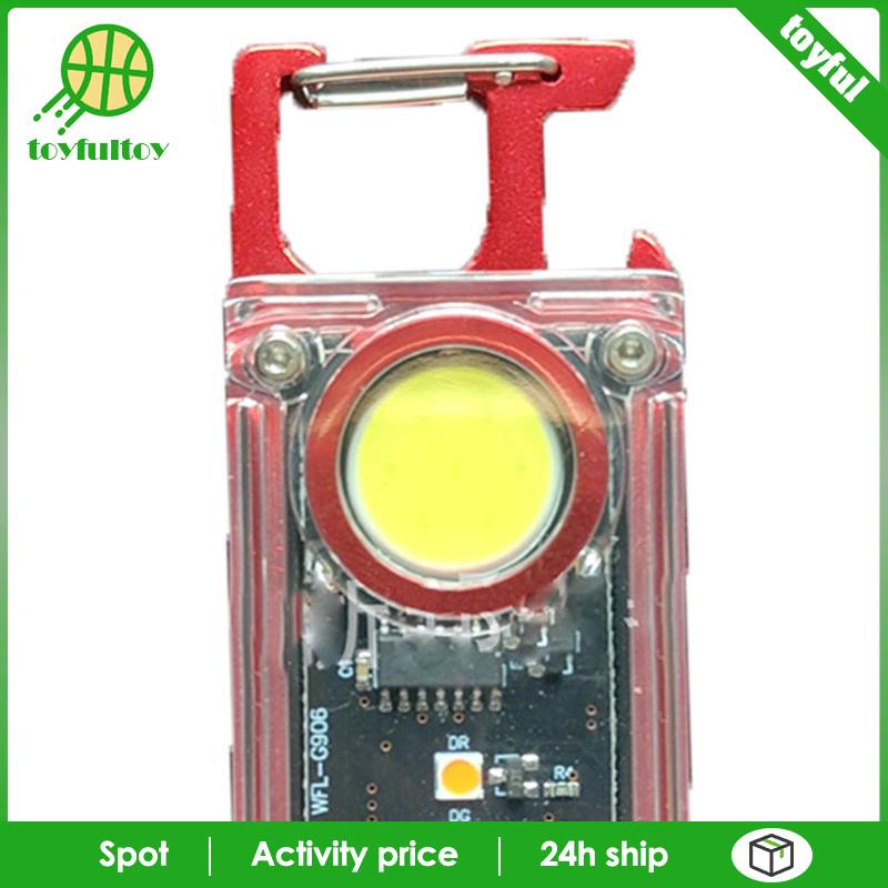 Móc Khóa Đèn Pin LED COB Dành Cho Cắm Trại Leo Núi