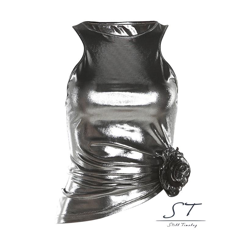 Áo Tank Top Không Tay In Họa Tiết Hoa 3D CY03 Thời Trang Cho Nữ