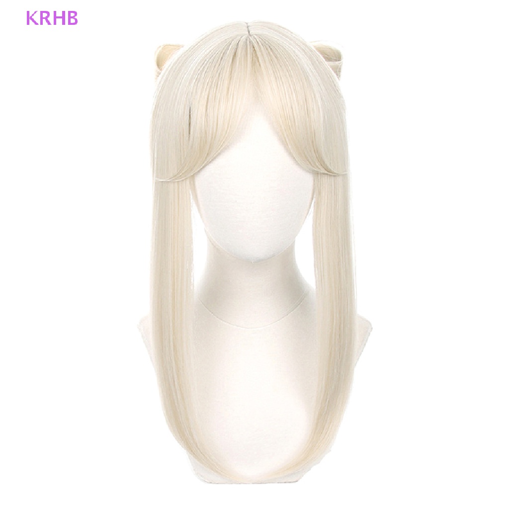 Tóc Giả Hóa Trang Nhân Vật Game Genshin Va Chạm Ningguang 50cm Mới