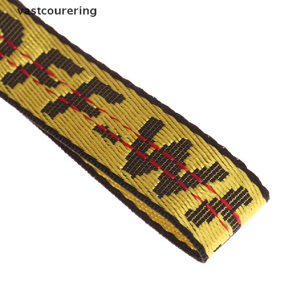 Móc Chìa Khóa Bằng PU Canvas Và Vải Bố Có Dây Đeo Cổ Tay Phong Cách Âu Mỹ