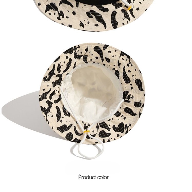 Mũ Bucket Chất Liệu Cotton Chống Tia UV In Họa Tiết Hoạt Hình Dễ Thương Thời Trang Mùa Hè Cho Bé Trai Và Gái