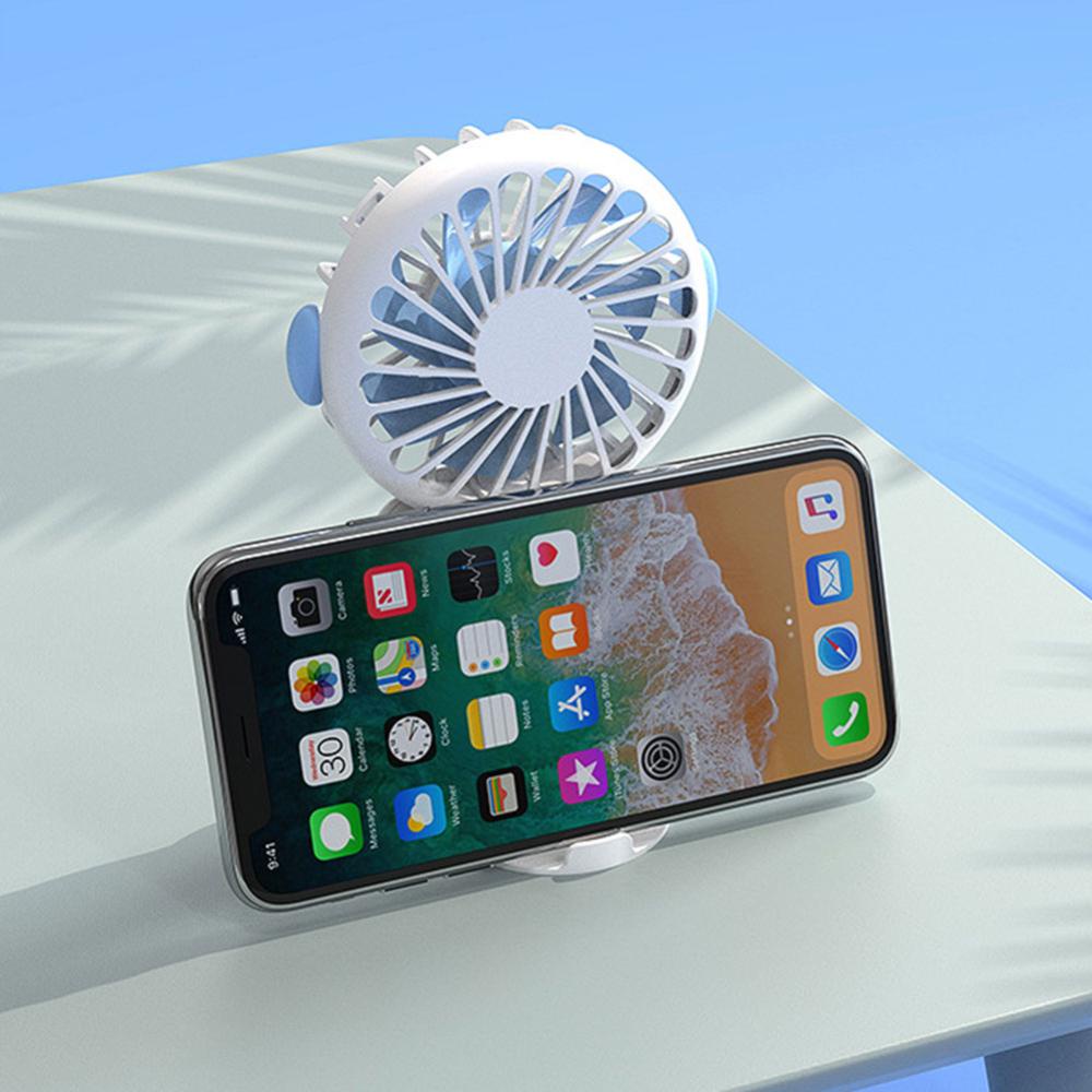 Quạt Mini Cầm Tay 400mah Sạc USB 3 Tốc Độ Kèm Giá Đỡ B6G3 Tiện Dụng
