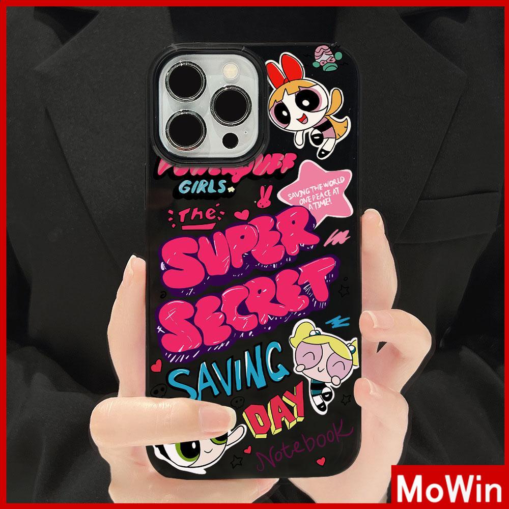 For iPhone 14 Pro Max iPhone Case Black Pink Glossy TPU Soft Case Shockproof Protection Camera Cute Cartoon Compatible with iPhone 13 Pro max 12 Pro Max 11 xr xs max 7Plus 8Plus