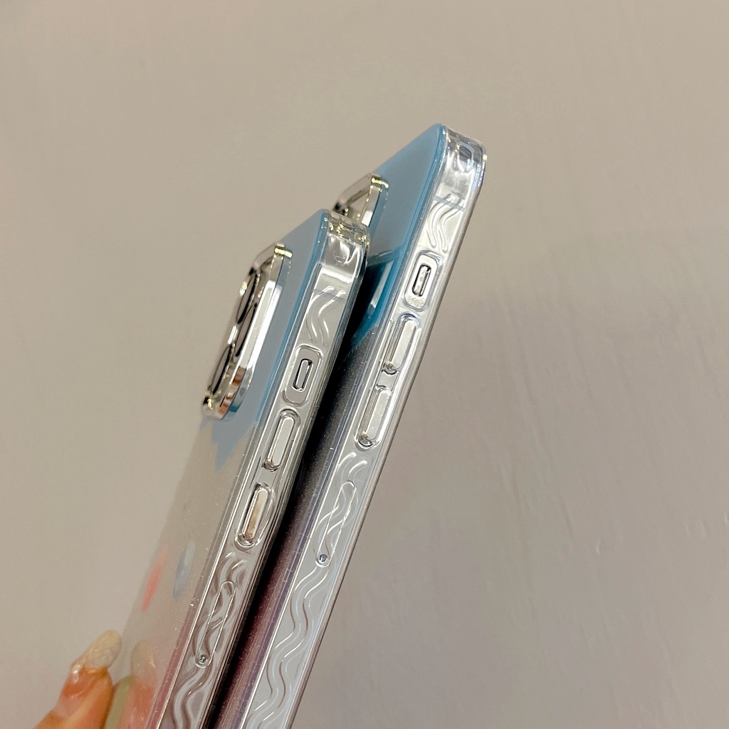 Ốp Điện Thoại Tpu Dẻo Trong Suốt Đơn Giản Thời Trang Chống Sốc Cho iphone 12 14 13 11 Pro Max