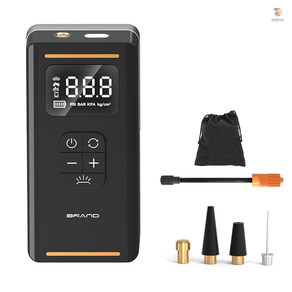 Máy Bơm Lốp Xe Hơi Công Suất Cao Không Dây Đa Năng Có Màn Hình Hiển Thị Kỹ Thuật Số